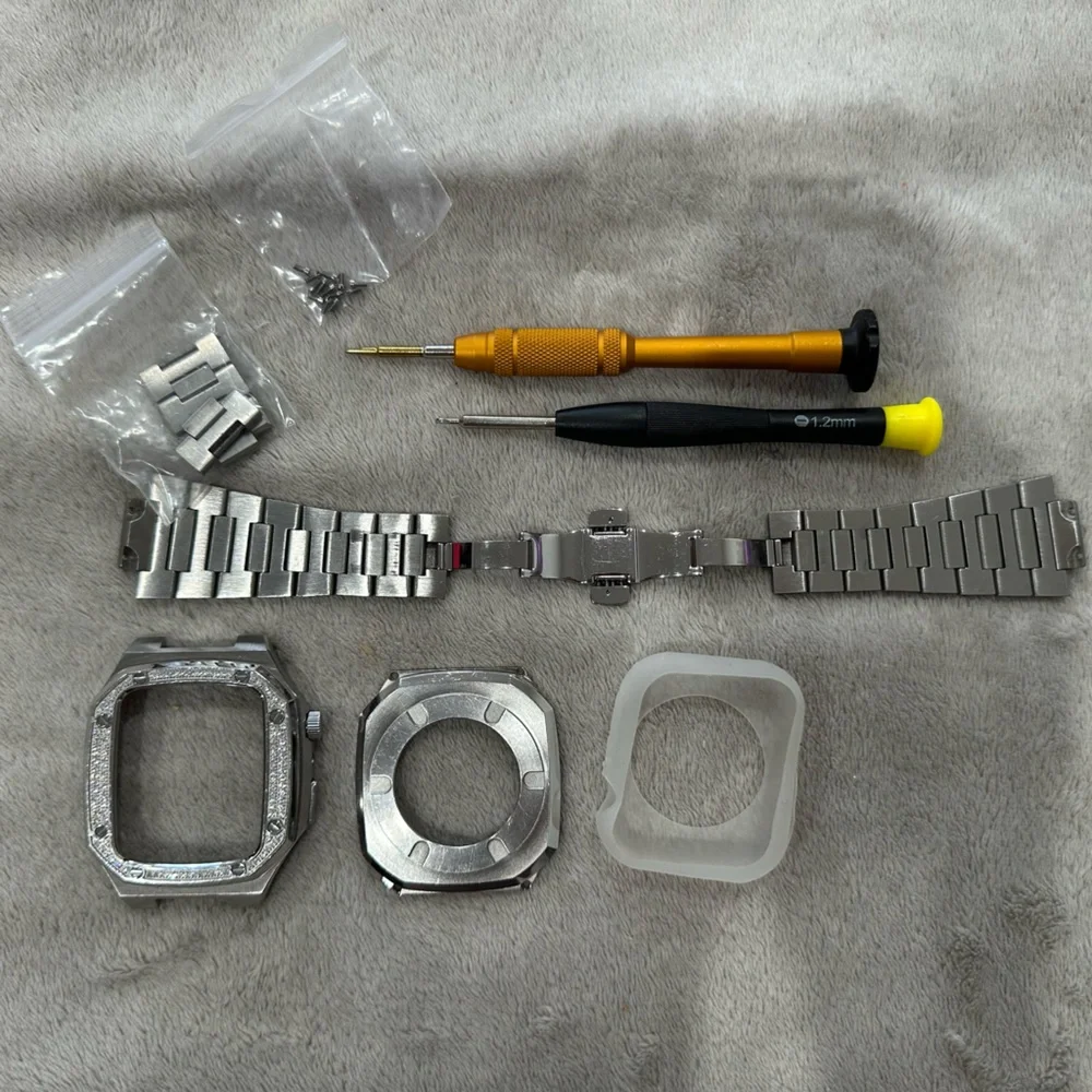 Stainless steel Apple Watch 44 mm case